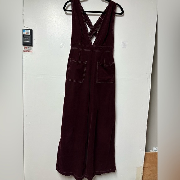 Wild Fable Dark Red Corduroy Jumpsuit - Picture 2 of 7